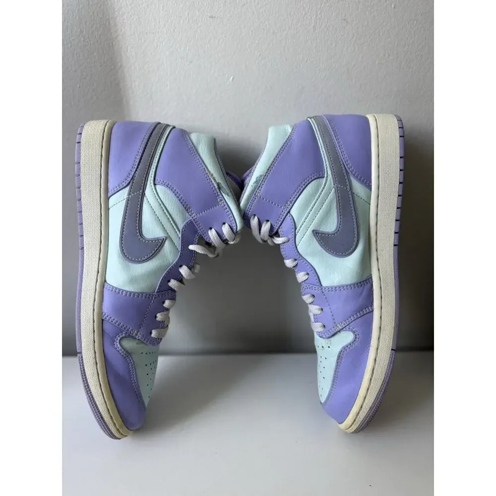 Jordan 1 Mid Men's Size 11.5 Purple Aqua (used) 554724-500